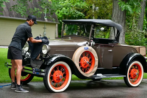 Classic Ford Model A after a full detail
