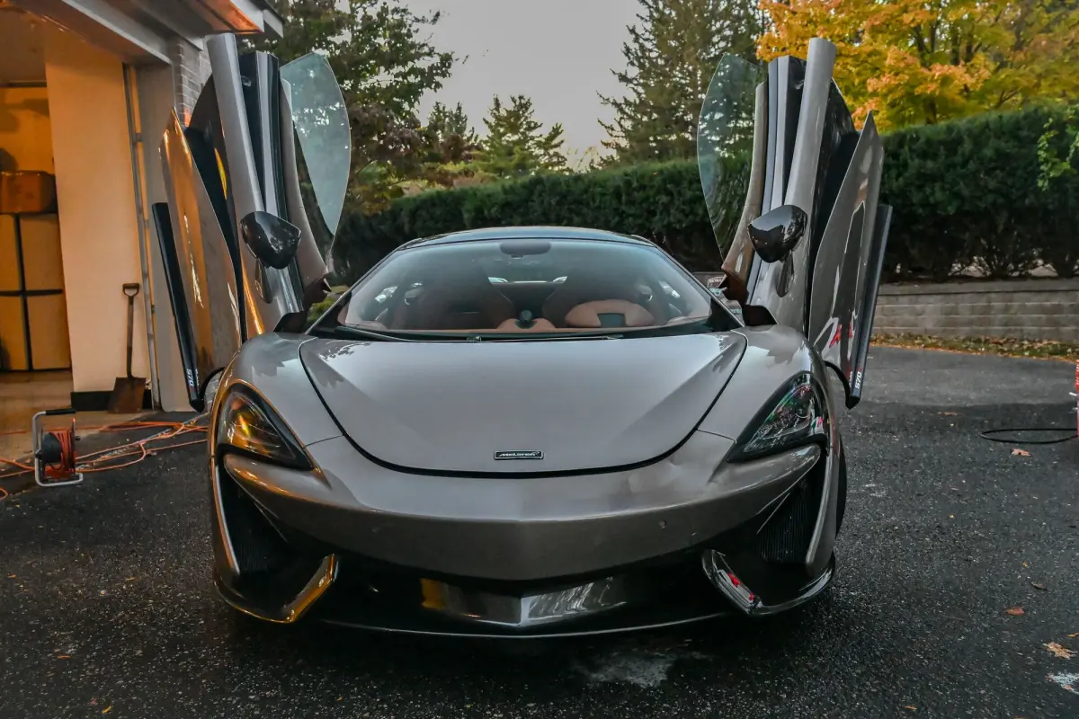 Finished McLaren from the front with both doors up