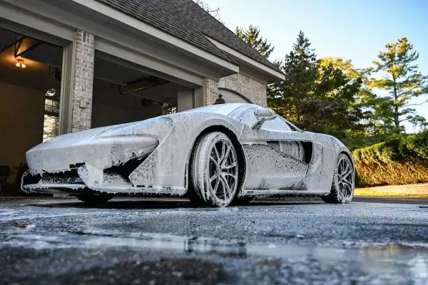 Foam on the McLaren wheel and door