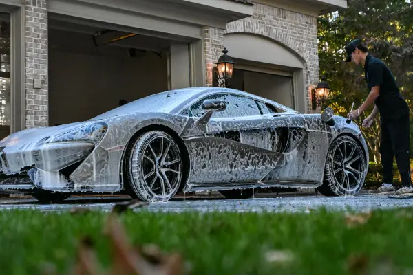 Foamed McLaren, side view